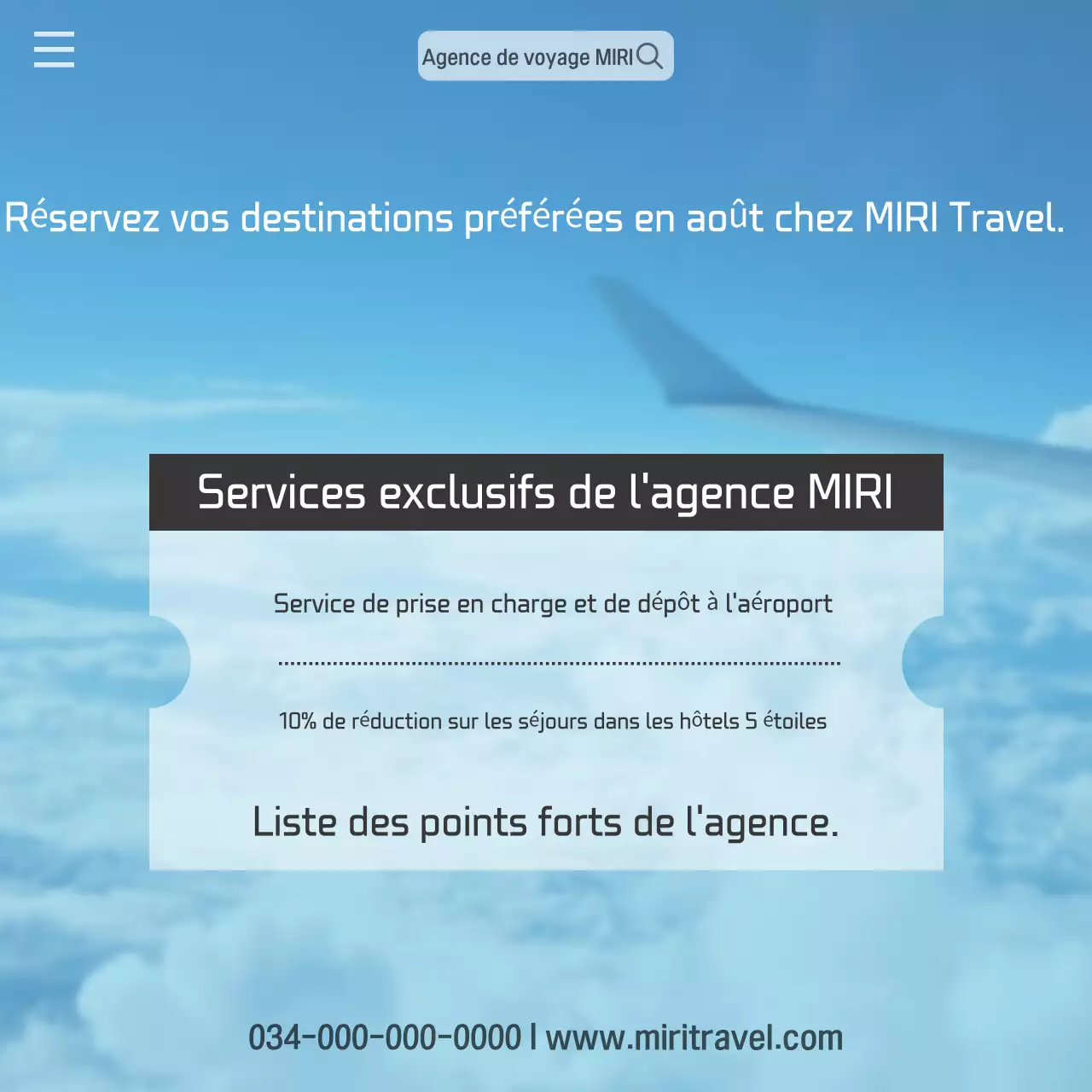 Un guide météorologique de destination moderne en orange et bleu clair