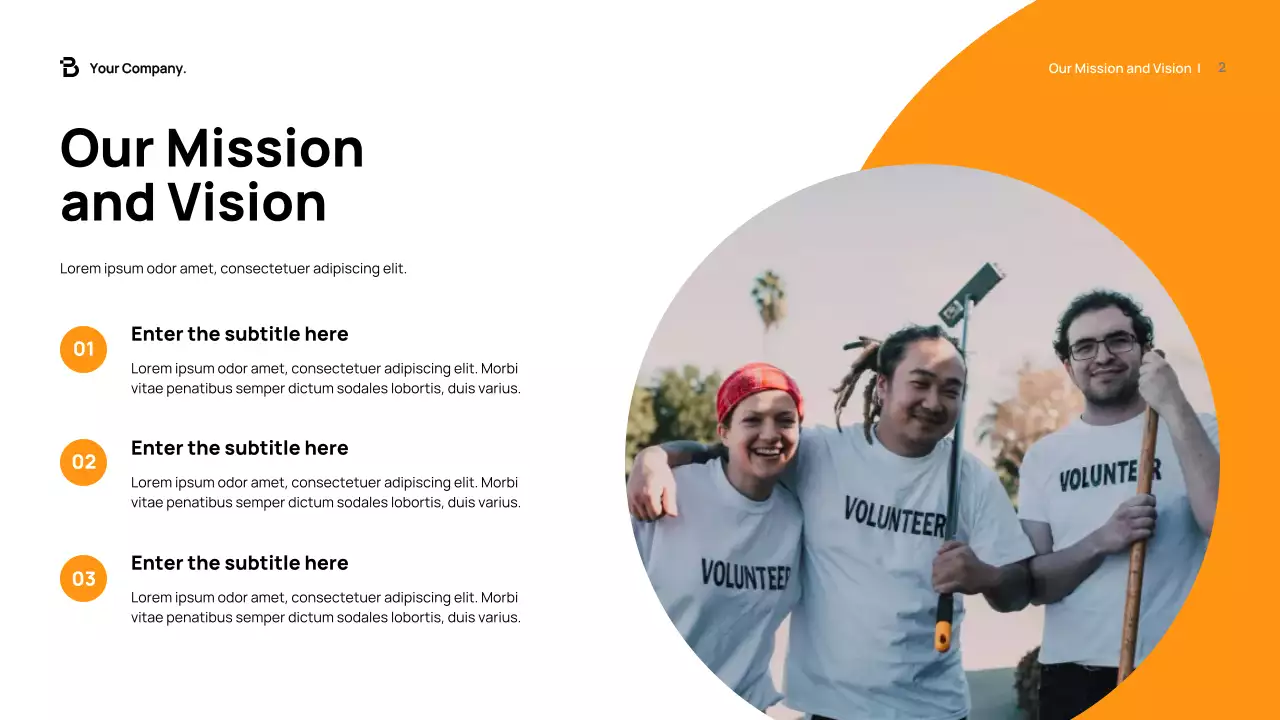 Orange Modern Fundraising Proposal Presentation