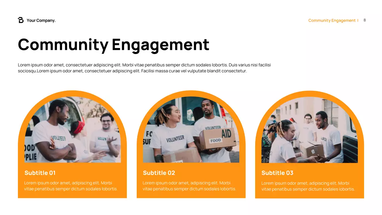 Orange Modern Fundraising Proposal Presentation