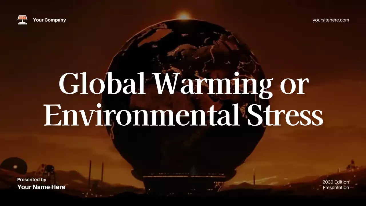 Brown Modern Climate Lecture Presentation