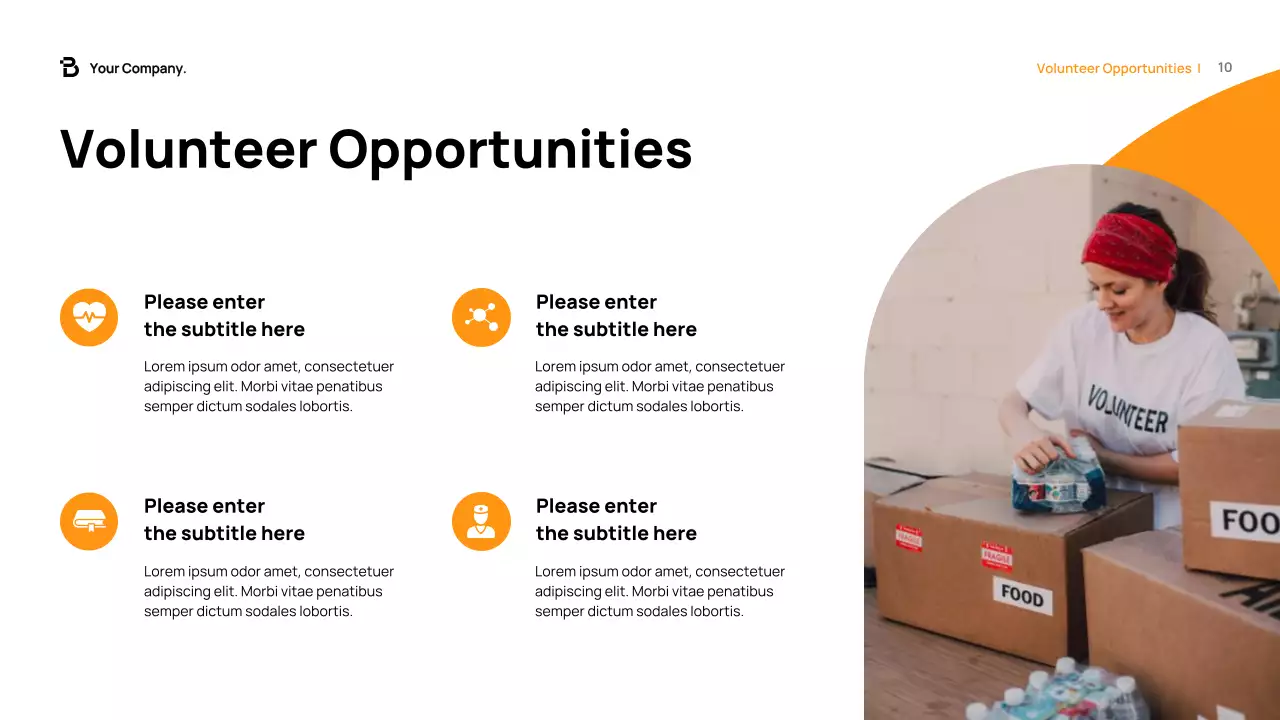 Orange Modern Fundraising Proposal Presentation