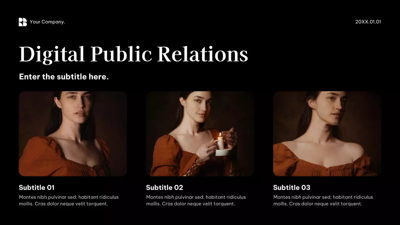 Black Modern PR Agency Pitch Presentation