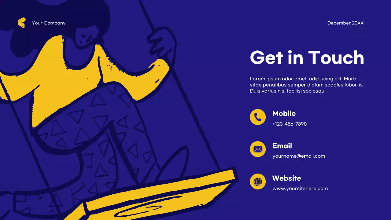 Blue Modern Creative Agency Pitch Presentation