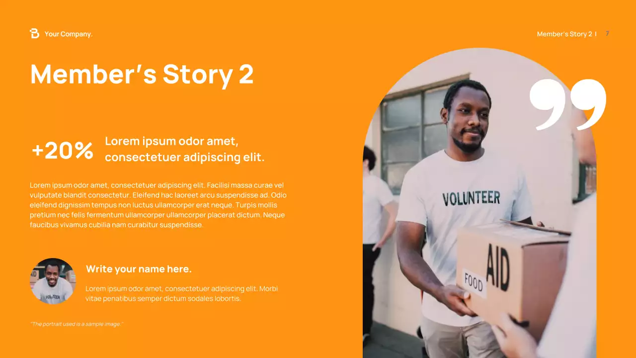 Orange Modern Fundraising Proposal Presentation