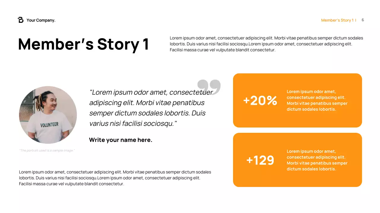 Orange Modern Fundraising Proposal Presentation