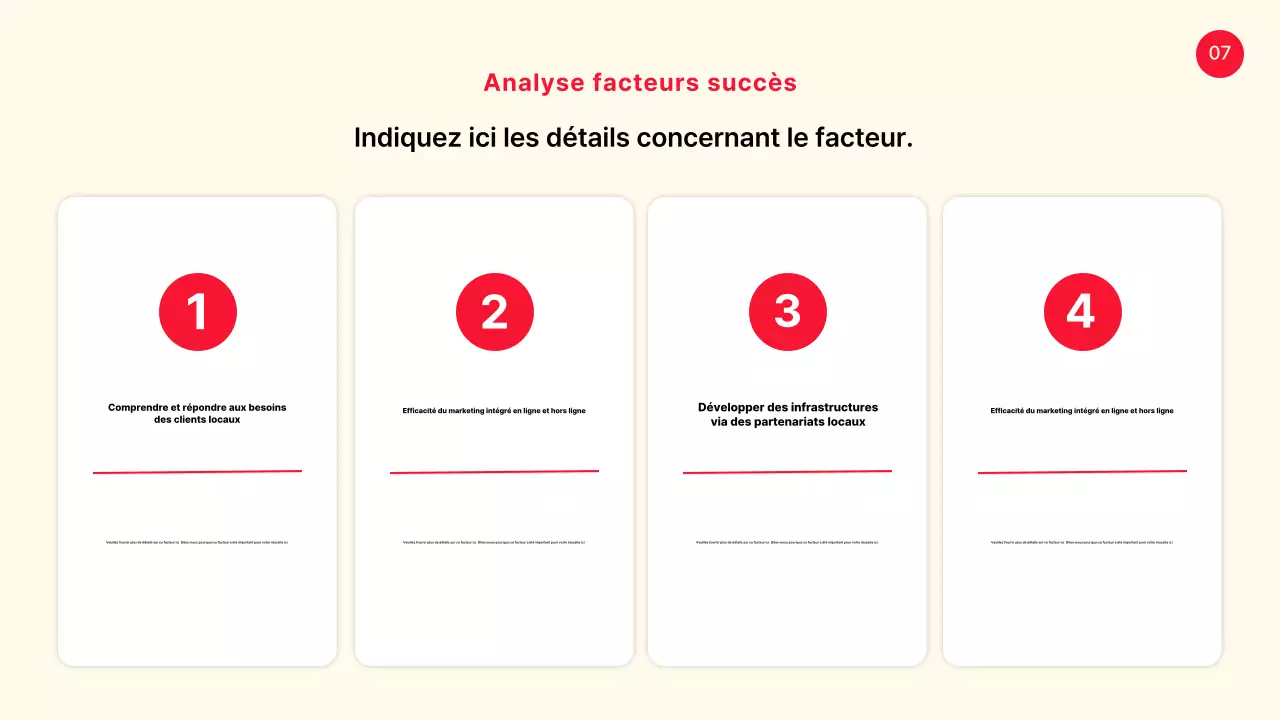 Un cas simple de présentation partagée entre le jaune et le rouge