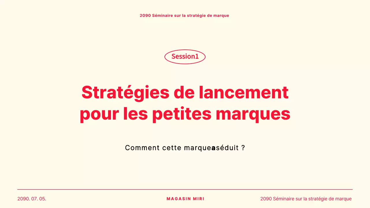 Un cas simple de présentation partagée entre le jaune et le rouge