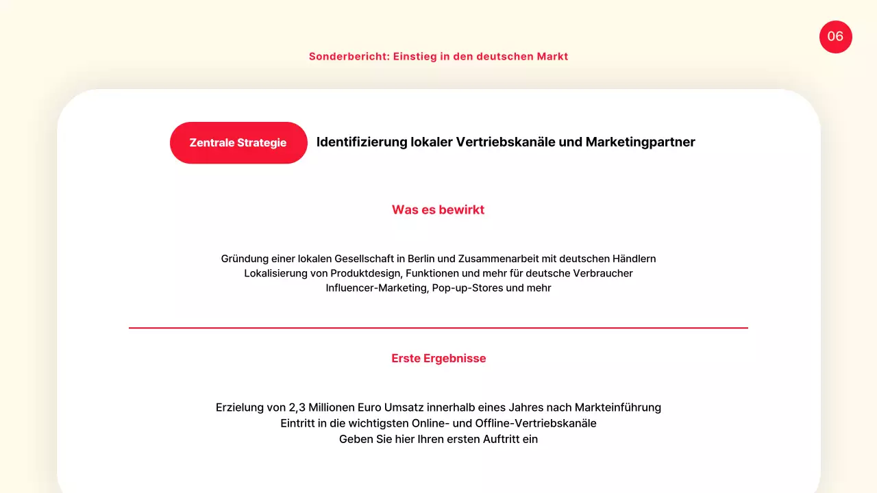 Ein einfacher Fall von gemeinsamer Präsentation von Gelb und Rot