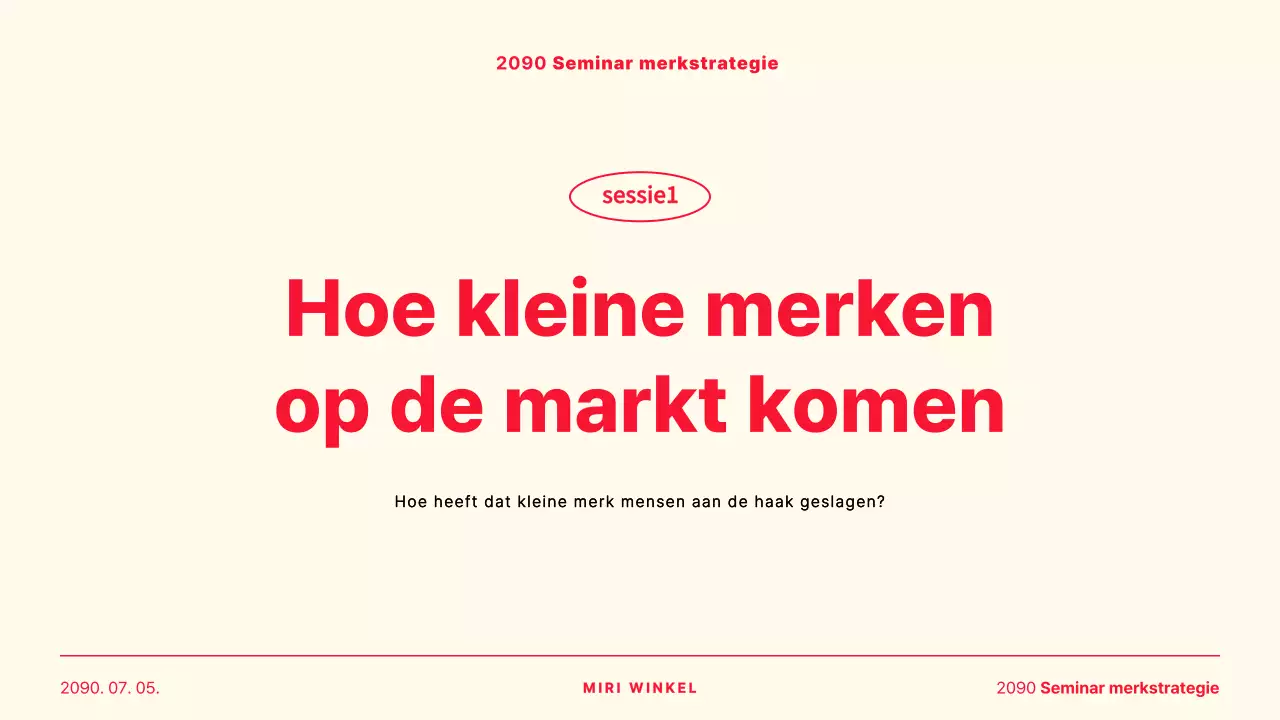 Een eenvoudig geval van gele en rode gedeelde presentatie