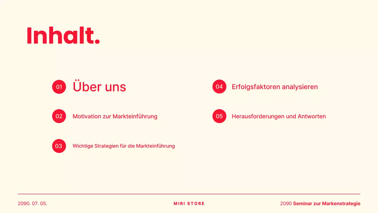 Ein einfacher Fall von gemeinsamer Präsentation von Gelb und Rot