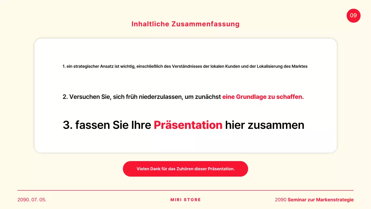 Ein einfacher Fall von gemeinsamer Präsentation von Gelb und Rot