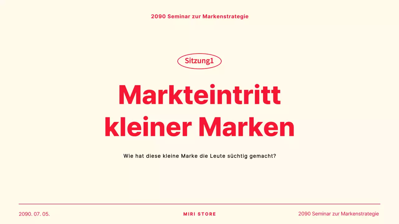 Ein einfacher Fall von gemeinsamer Präsentation von Gelb und Rot