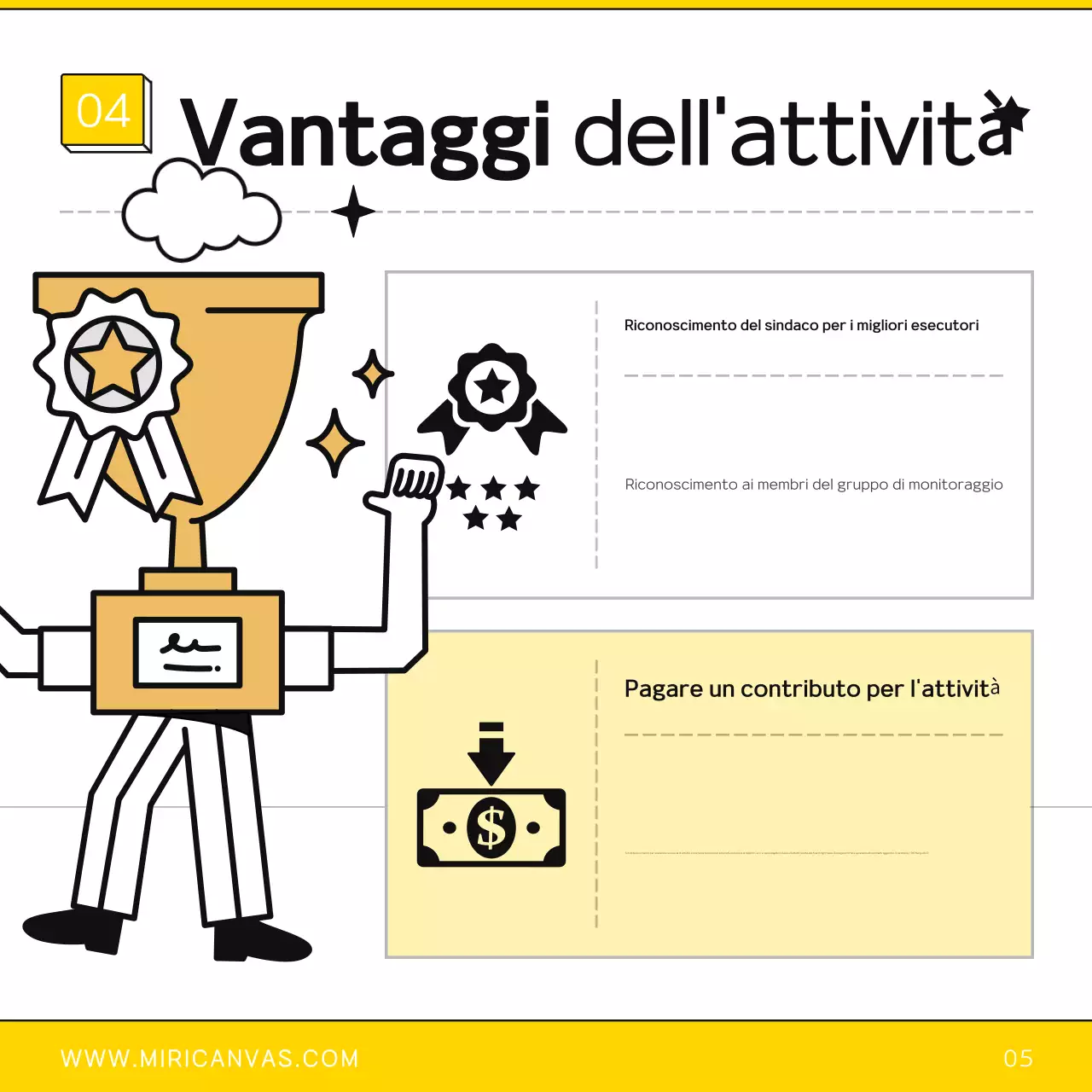 Guida al reclutamento del monitor della politica semplice giallo e nero