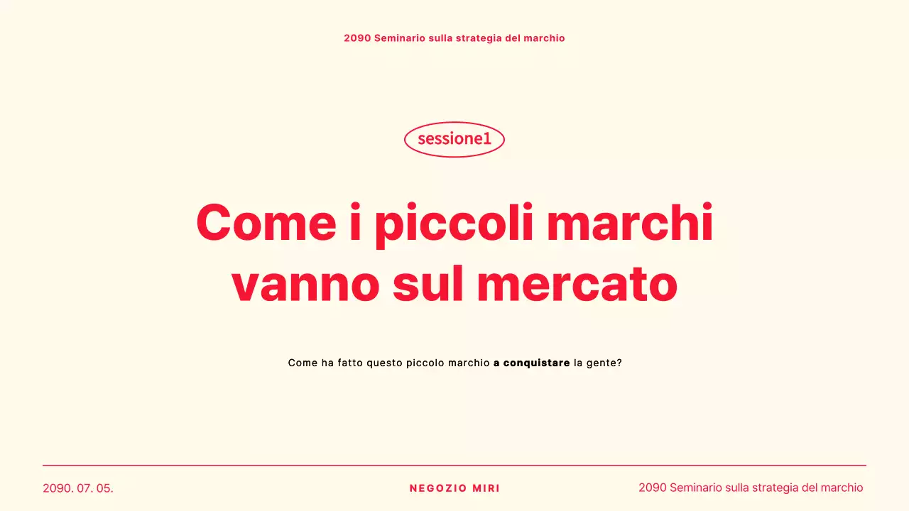 Un semplice caso di presentazione condivisa di giallo e rosso