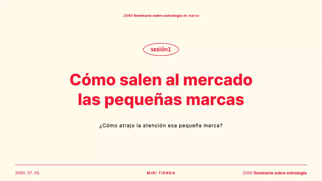 Un caso sencillo de presentación compartida de amarillo y rojo