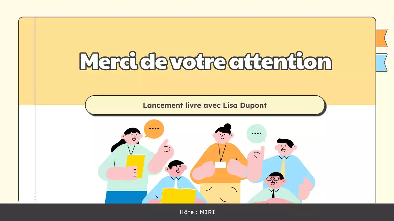 Promouvoir une conférence de presse pour le lancement du nouveau livre de l'auteur dans des tons simples de jaune et de bleu clair.