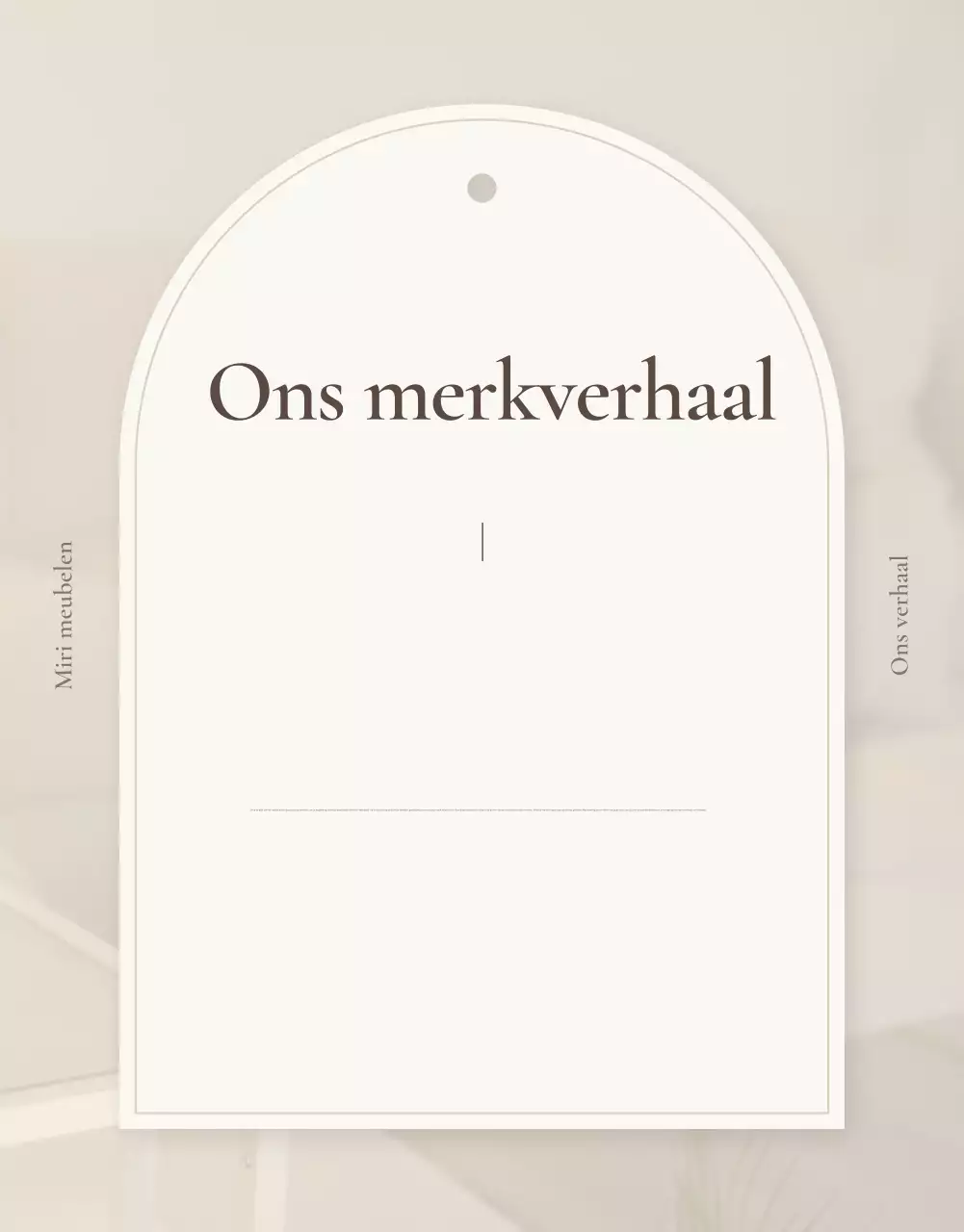 Promoot een eenvoudige meubelintro in bruin en beige