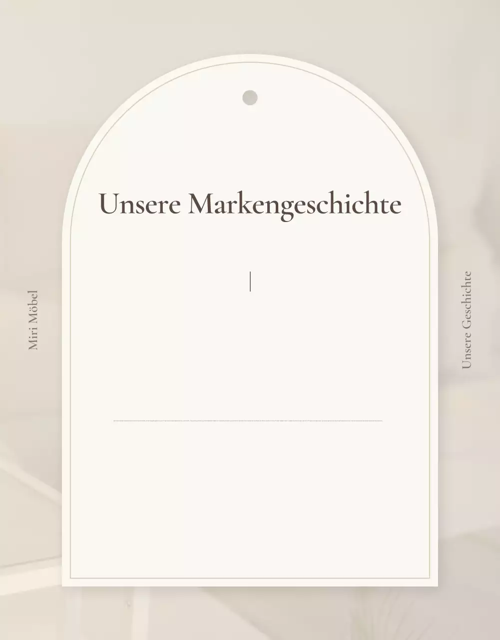 Förderung eines einfachen Möbel-Intros in Braun und Beige