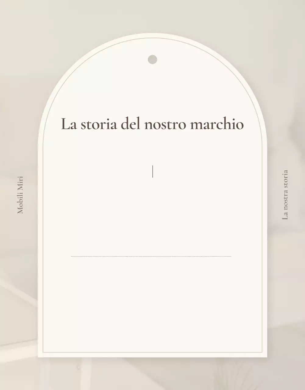 Promuovere una semplice introduzione di mobili in marrone e beige