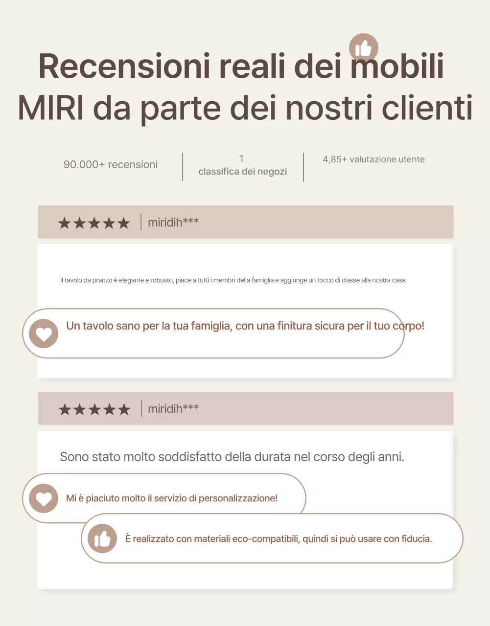 Promuovere un evento di revisione di mobili semplici in marrone e beige