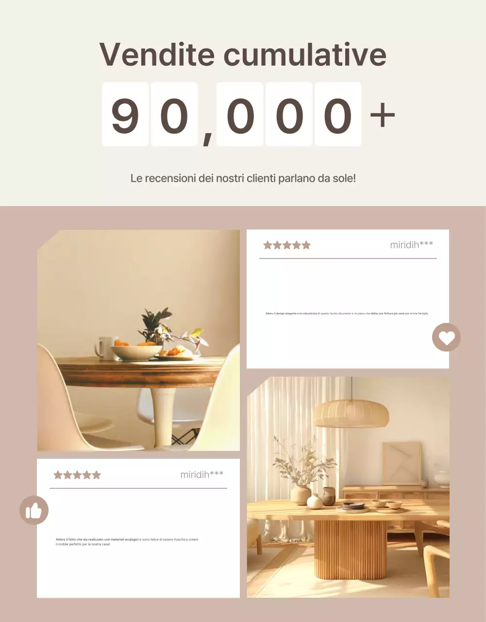 Promuovere una semplice introduzione di mobili in marrone e beige