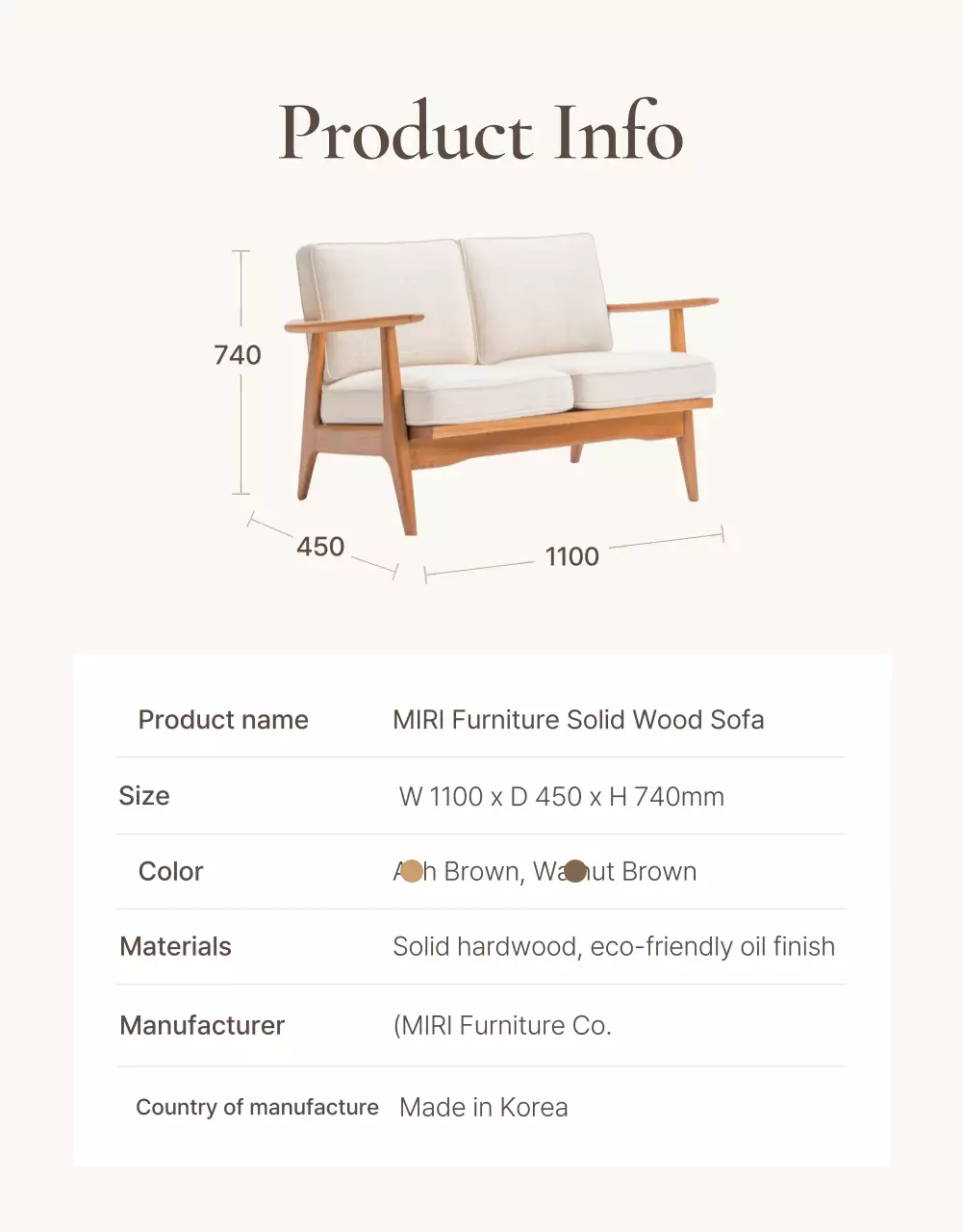 Promover móveis simples em castanho e bege