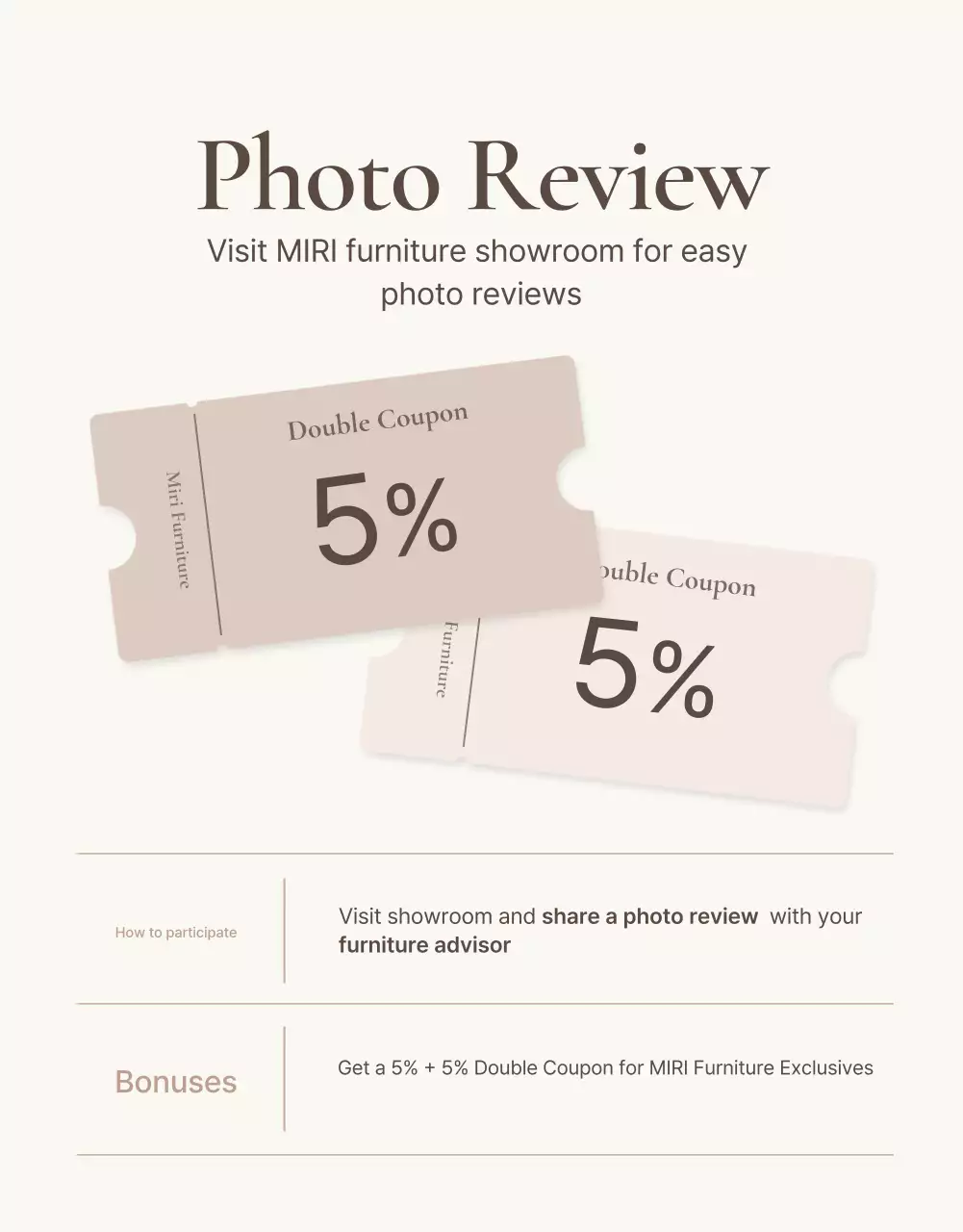 Promover móveis simples em castanho e bege