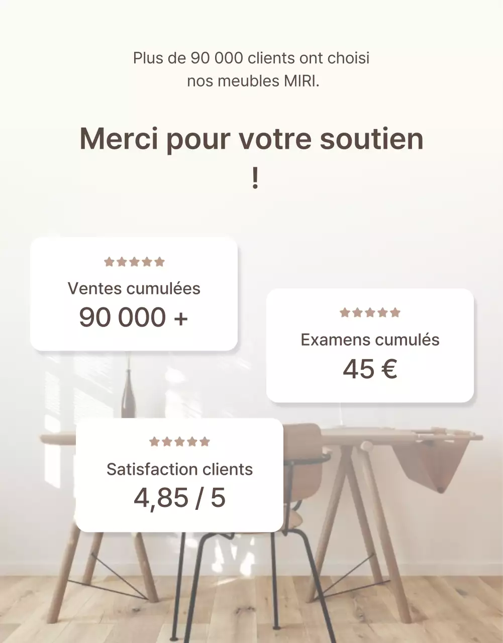 Promouvoir un mobilier simple dans les tons marron et beige