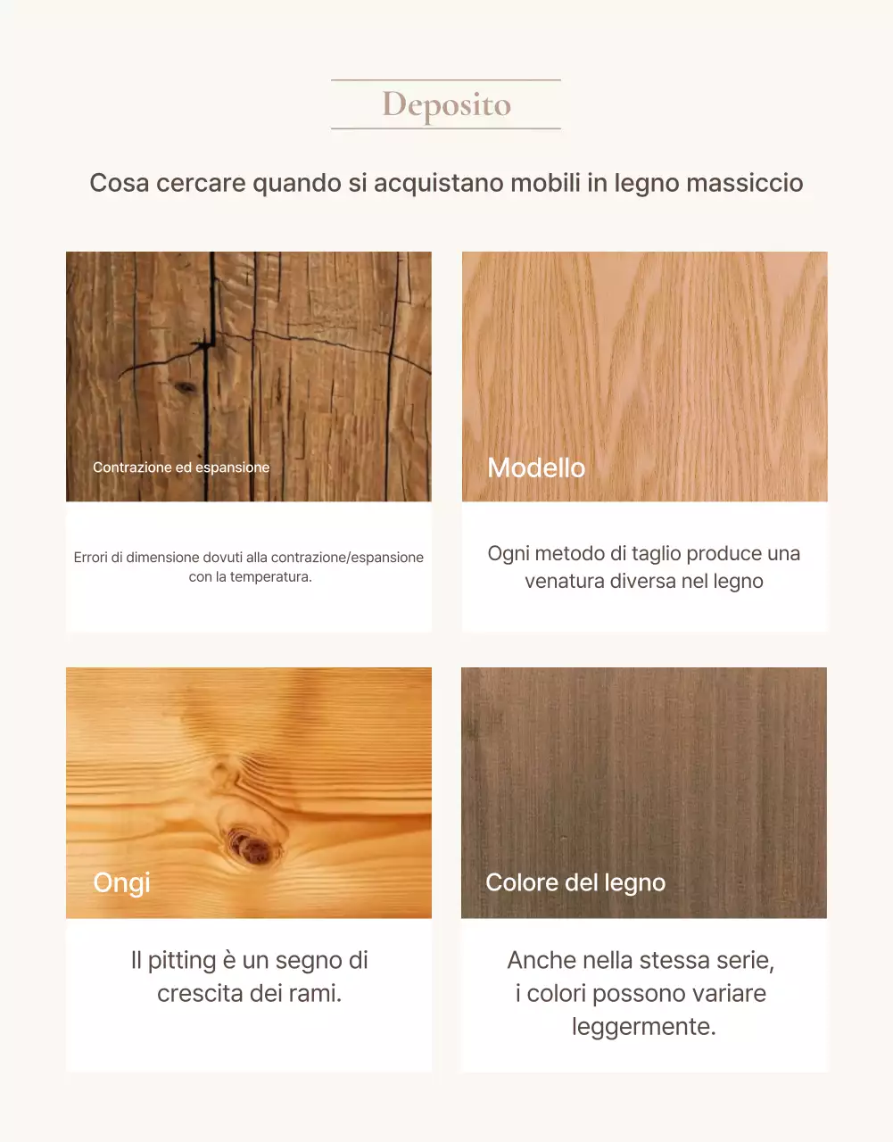 Promuovere mobili semplici in marrone e beige