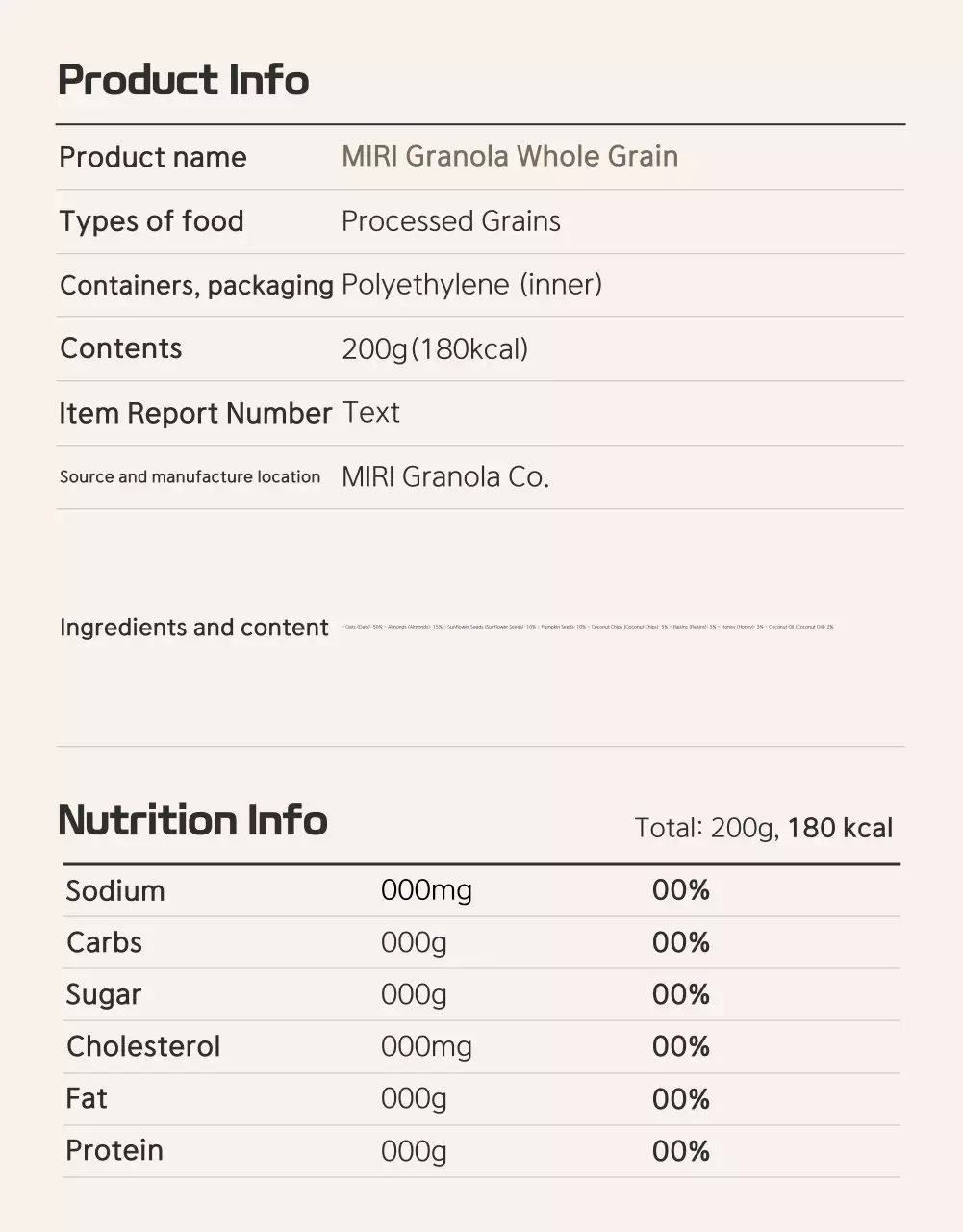 Quảng bá thông tin và biện pháp phòng ngừa cơ bản về granola màu nâu và màu be