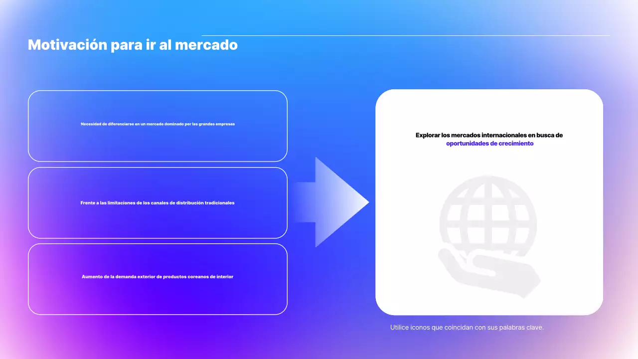 Presentación del seminario sobre ejemplos modernos de azul y morado