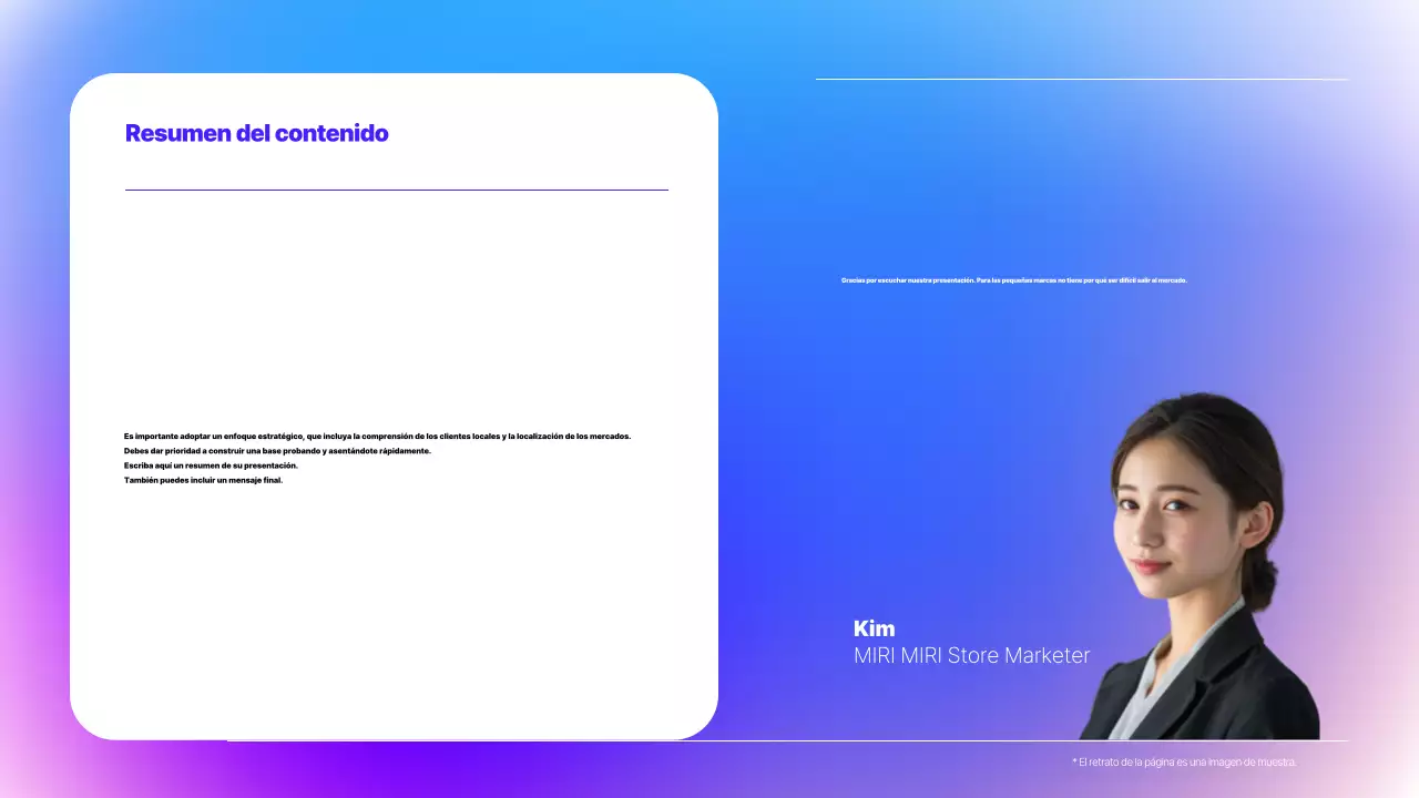 Presentación del seminario sobre ejemplos modernos de azul y morado