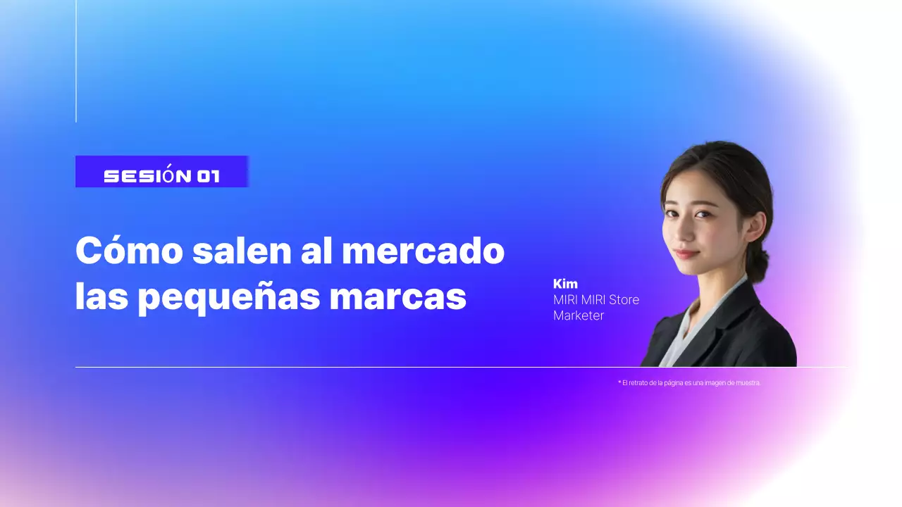 Presentación del seminario sobre ejemplos modernos de azul y morado
