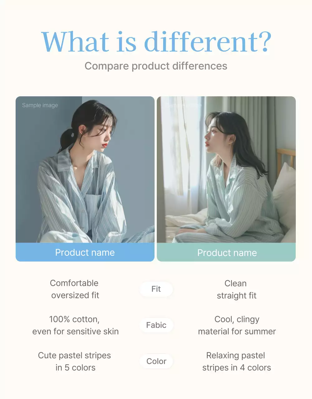 Promosikan pos pemeriksaan di pusat perbelanjaan mode yang sempurna untuk musim panas dengan warna biru muda dan putih