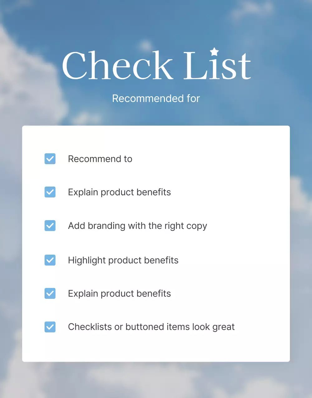 Promosikan pos pemeriksaan di pusat perbelanjaan mode yang sempurna untuk musim panas dengan warna biru muda dan putih