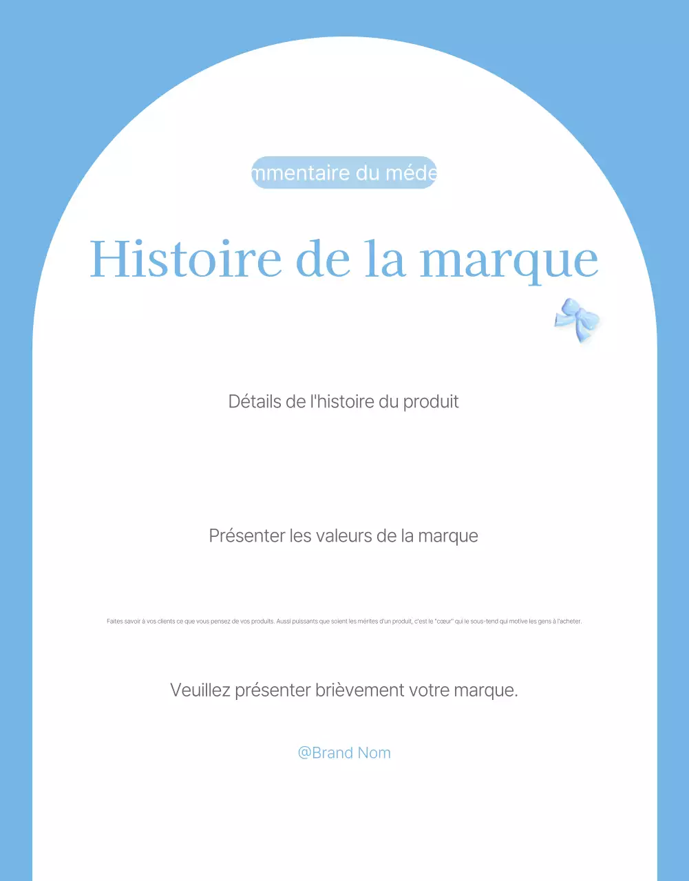 Faites la promotion de votre page d'introduction sur un centre commercial bleu clair et blanc, prêt pour l'été.