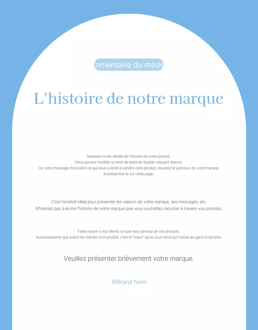 Faites la promotion d'un centre commercial prêt pour l'été avec un emoji nuage et ruban bleu clair et blanc.