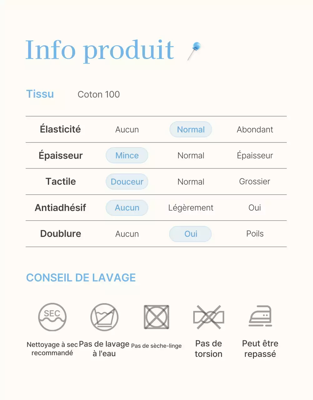 Informations et précautions à prendre au centre commercial de mode estivale bleu clair et blanc