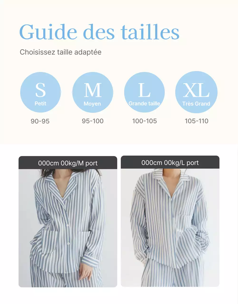 Informations et précautions à prendre au centre commercial de mode estivale bleu clair et blanc