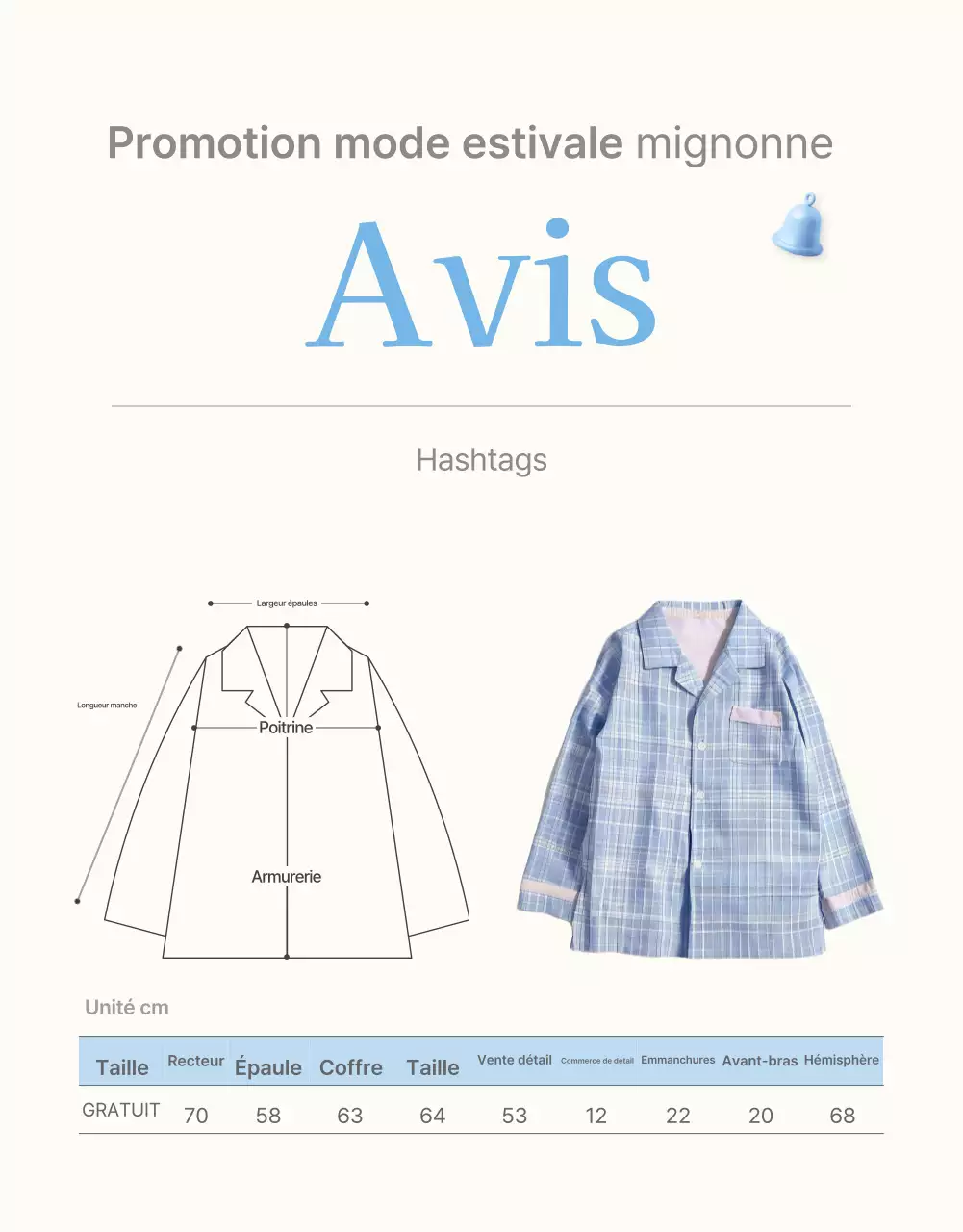 Informations et précautions à prendre au centre commercial de mode estivale bleu clair et blanc