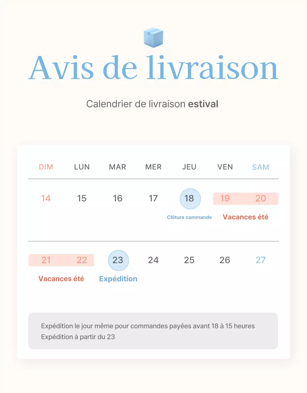 Informations et précautions à prendre au centre commercial de mode estivale bleu clair et blanc