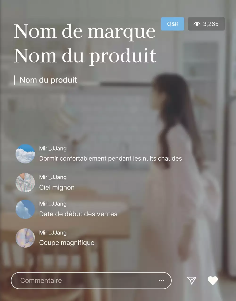 Faites la promotion de votre page d'introduction sur un centre commercial bleu clair et blanc, prêt pour l'été.