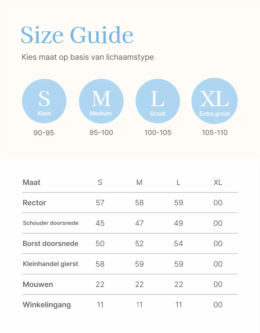 Informatie en voorzorgsmaatregelen in het lichtblauw-witte zomermodecentrum
