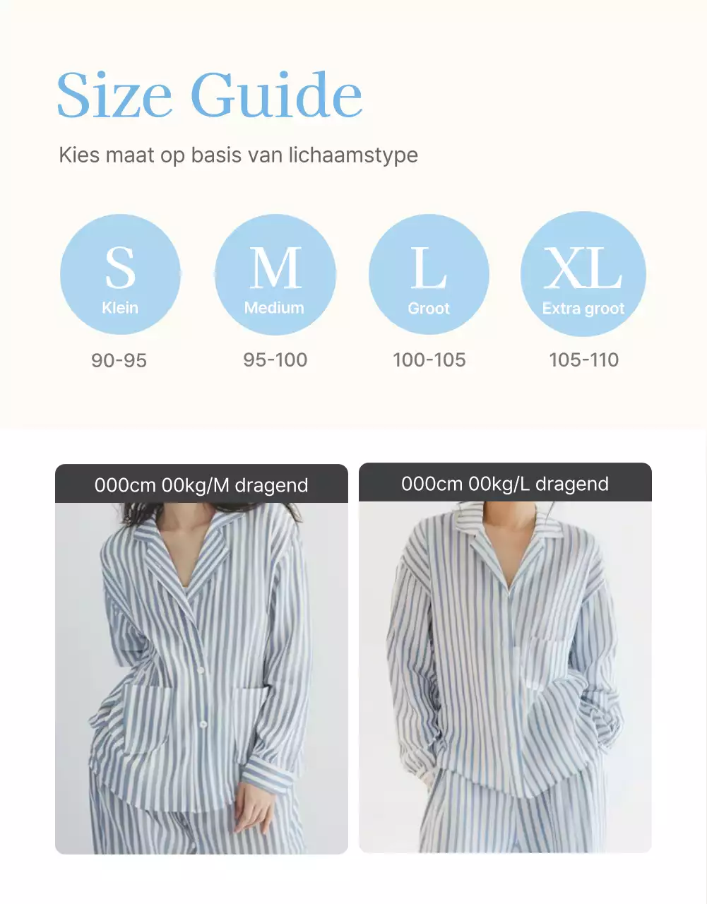 Informatie en voorzorgsmaatregelen in het lichtblauw-witte zomermodecentrum