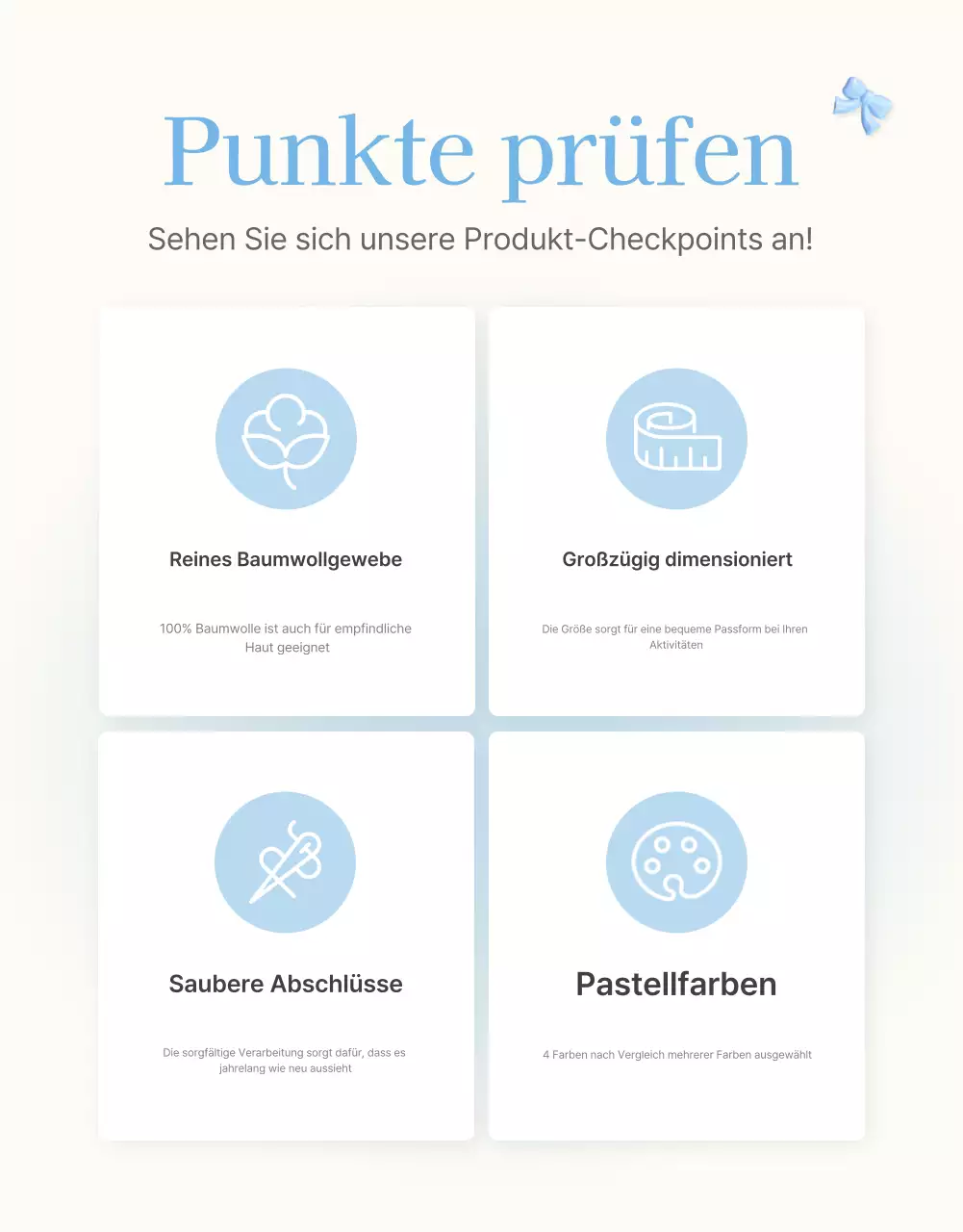 Förderung von Checkpoints in Modezentren, die perfekt für den Sommer in Hellblau und Weiß sind