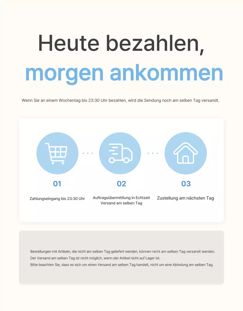 Informationen und Vorsichtsmaßnahmen für das hellblau-weiße Sommermodezentrum
