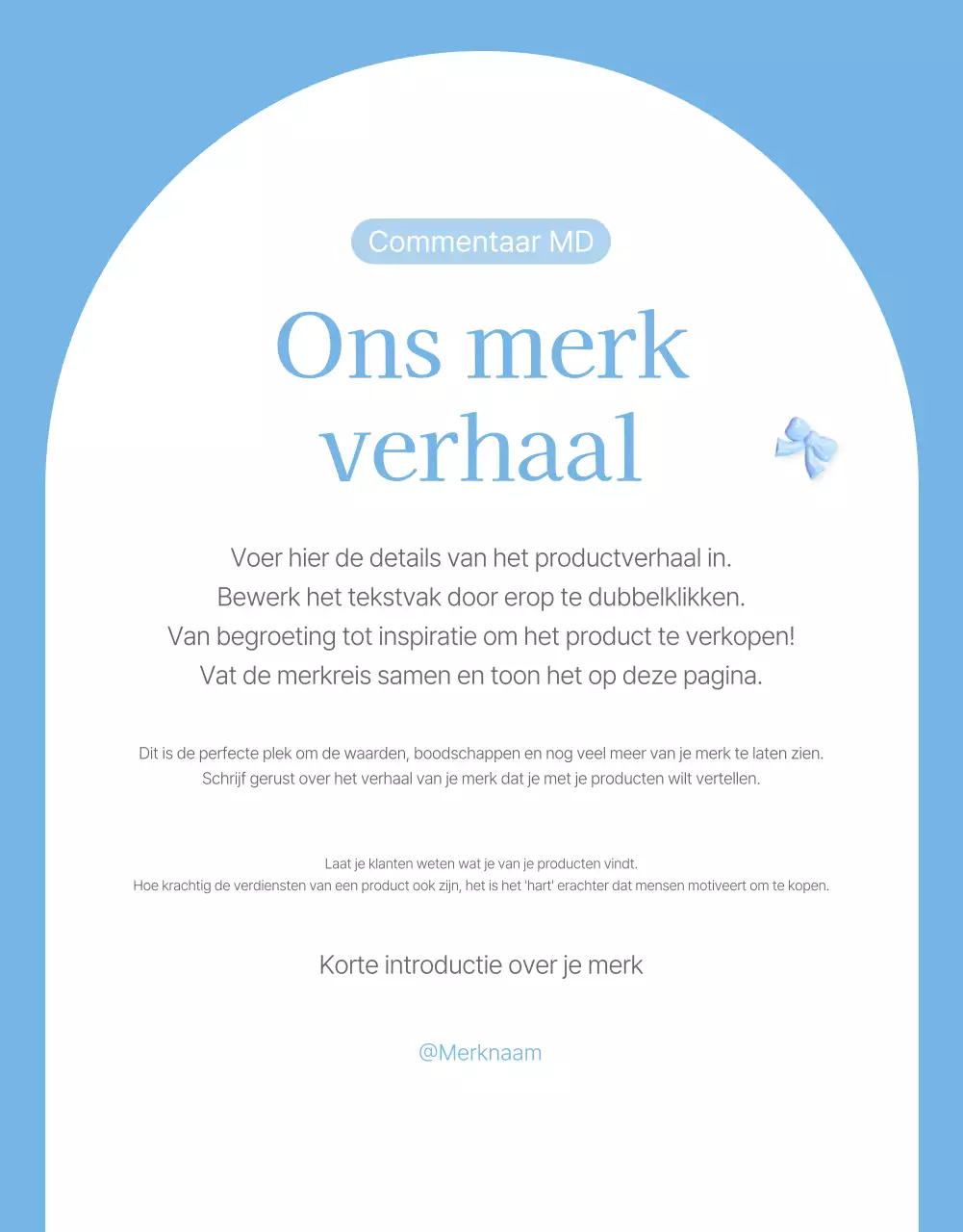 Promoot je intropagina op een lichtblauw-wit, zomerklaar modecentrum