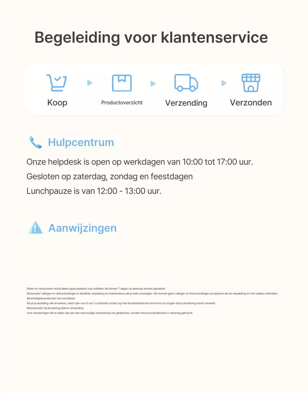 Promoot een modewinkel die klaar is voor de zomer met een schattige wolk en lint-emoji in lichtblauw en wit.