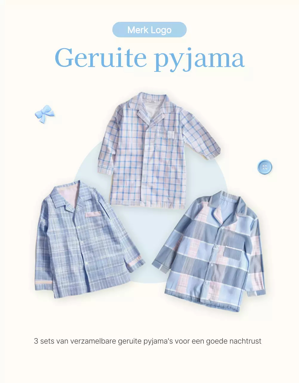 Promoot je intropagina op een lichtblauw-wit, zomerklaar modecentrum