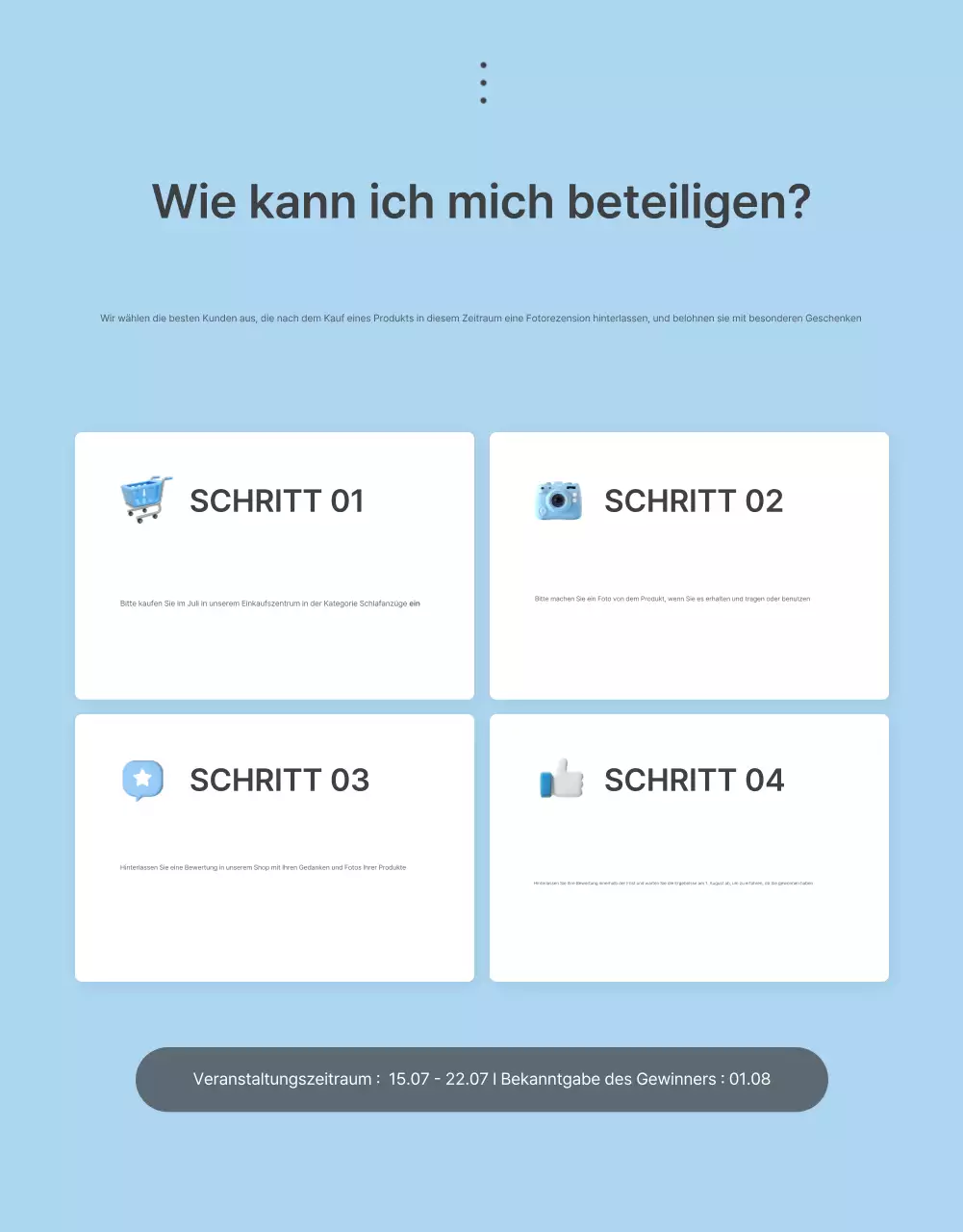 Bewerben Sie Ihre Rezensionen und Foto-Events sowie Ihre Rezensionsseiten in Ihrem Lieblingsmodezentrum in hellblau und weiß für den Sommer